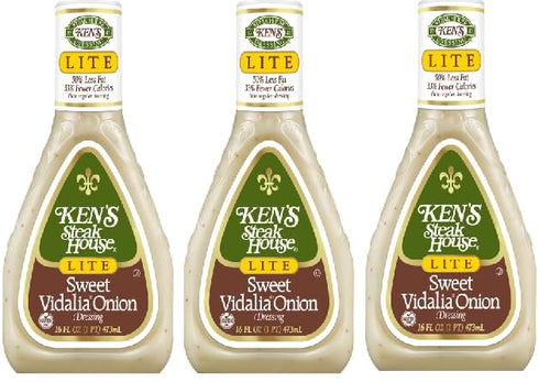 Generic Light Sweet Vidalia Onion Salad Dressing (Pack Of 3 Bottles), 16 oz.