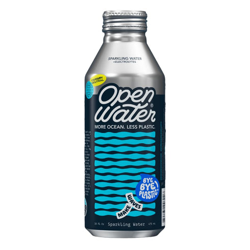 Open Water Sparkling Bottled Water with Electrolytes in 16-oz Aluminum Bottles (1