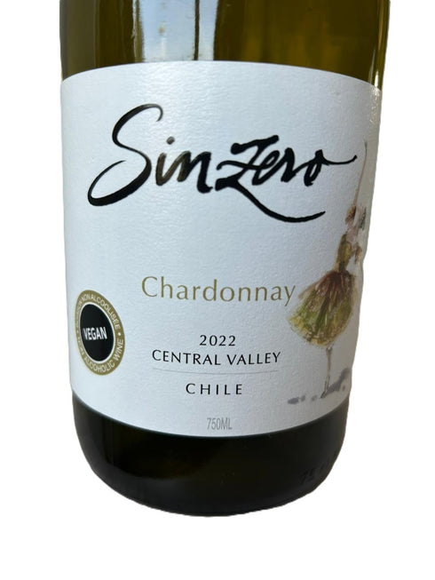 750 ml (25.4 oz) 20 cal/100 ml SINZERO - Chardonnay Non-Alcoholic White Wine - fl - Low calories - Vegan friendly