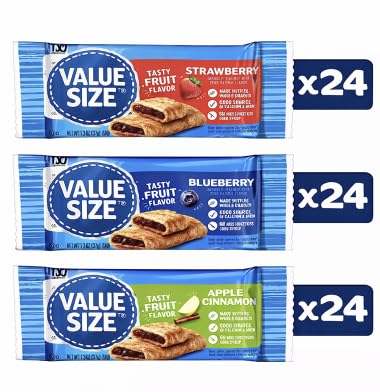 Generic Pack (72 Soft Baked Breakfast Bars, Made With Whole Grains, Kids Snacks, Variety Bars)