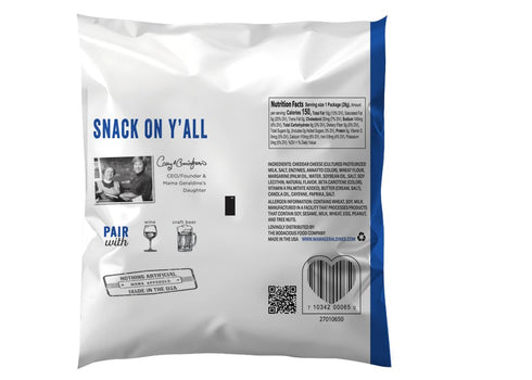 Packed, 1 oz (24 Pack) Mama Geraldine's Aged Cheddar Cheese Straws - Protein Savory and Flavor-Forward, Zero Sugar Low