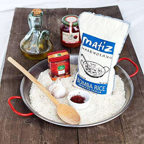 (2.2 lbs.) (1 Matiz Espaa Bomba Paella Rice from Spain Firm, Natural Spanish Grain | Round, Medium Short | Risotto