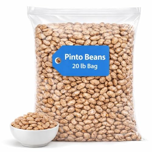 Triplenet Pricing Pinto Beans, Dry Bulk Beans, 20 lb Bag, Protein-Rich Pantry Staple