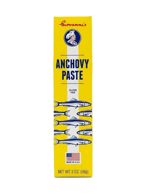 Giovanni's PASTE 2oz (Pack 3) Giovanni's Anchovy Paste, of | Seed Oil Free | Made in USA
