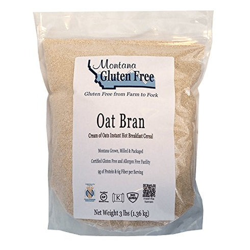 Montana Gluten Free Gluten Free Oat Bran - 3 Pound Bag