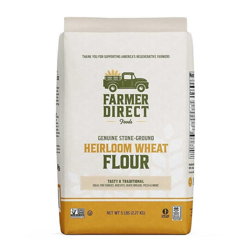 5 lb, 2 Pack Farmer Direct Foods Heirloom Wheat Flour