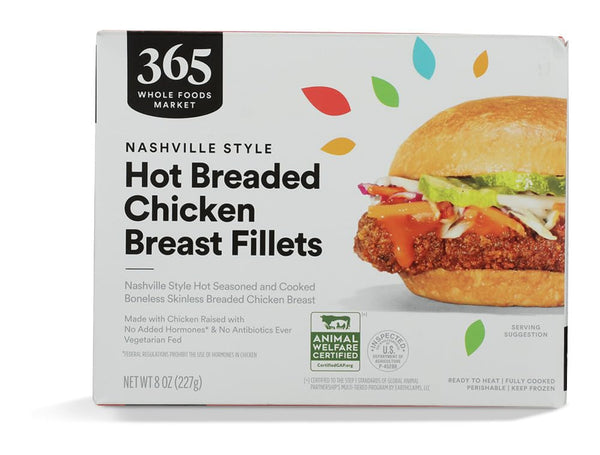 365 by Whole Foods Market Nashville Hot Breaded Chicken Fillets, 8 OZ