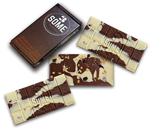 3 Some Chocolates Signature Gourmet Chocolate Bars (Rum Raisin Granola Crunch Bar)