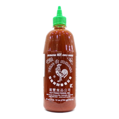 Huy Fong Sriracha Hot Chili Sauce, 28oz, 1 Pack