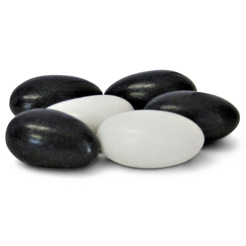3 LBS Black Tie Tuxedo Black & White Jordan Almonds by Its Delish - USA Made, Vegan & Kosher- Perfect for Wedding