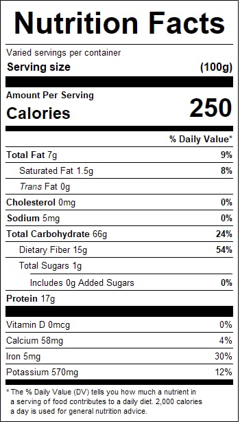 (32oz. Oat Bran Resealable Zip Lock Stand Up Bag)