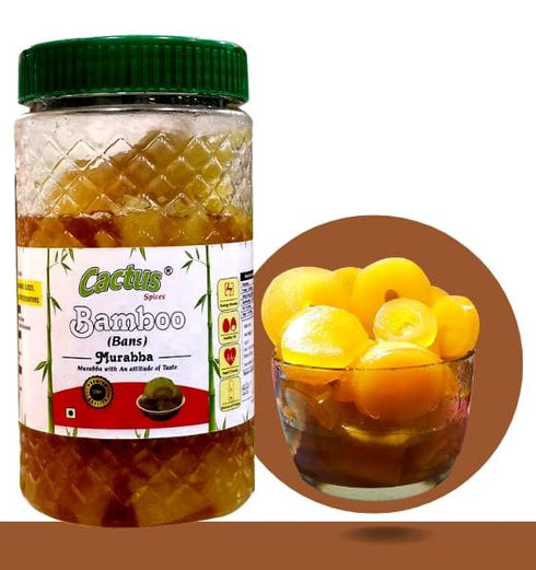 CACTUS SPICES | Organic Homemade Bamboo Murabba, Traditional Sweet Preserve | 800 g (28.2