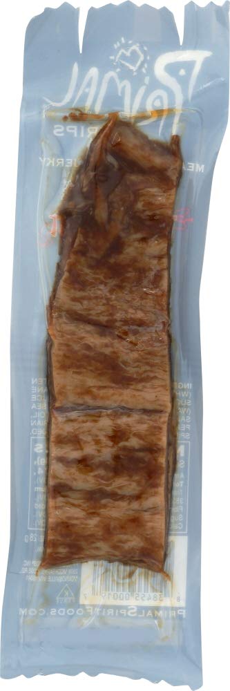 Primal Strips 1 oz. (Pack 3) - Meatless Vegan Jerky Seitan Thai Peanut Flavor