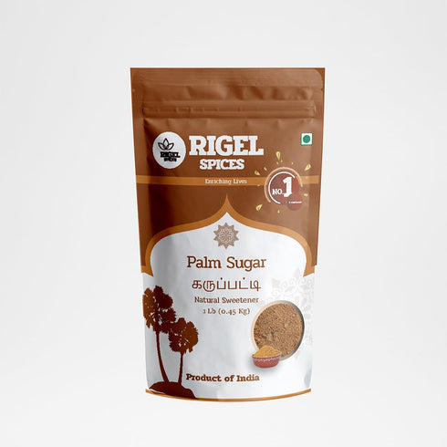 Rigel Spices | Pure Bliss of 1 Lb of Palmyra Palm Jaggery