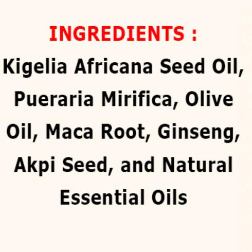 Generic 100 ml) Kigelia Africana Dry Fruit Tincture, Pure Herbal Extract Massage Oil, All Natural Ingredients (Natural
