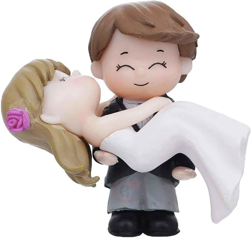 GZRYEJLEI Statue,1Pc Lovers Bride Groom Lovers Ornament for Fairy Garden,Dollhouse,Wedding Cake Toppers, Non-Edible