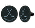 Hockey Puck Ring Cake Cupcake Topper (24-Pack)