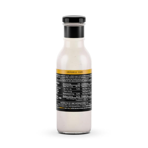 12 oz SMP La Salsa Blanca Lemon Garlic Serrano Dressing with Rosemary & Rub de la Costa Tangy Gourmet Sauce