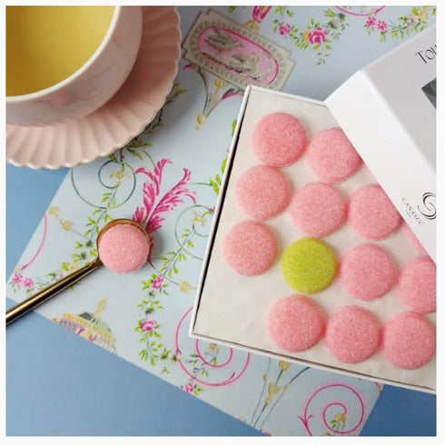 Metr 3.2 oz. Canasuc Paris, Pastel Macarons Molded Sugars, Assorted Molded Natural Sugar Pieces