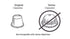 40 Artizan Coffee Decaf Organic Swiss Water Espresso Pods for Nespresso Original | Heavenly Project | Compostable