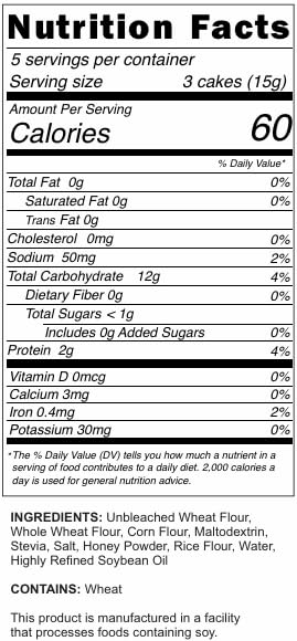12-Pack: 0 Kim's Magic Pop Honey Wheat Flavor Freshly Popped Rice Cakes, Healthy Grain Snack, Weight Watchers Point