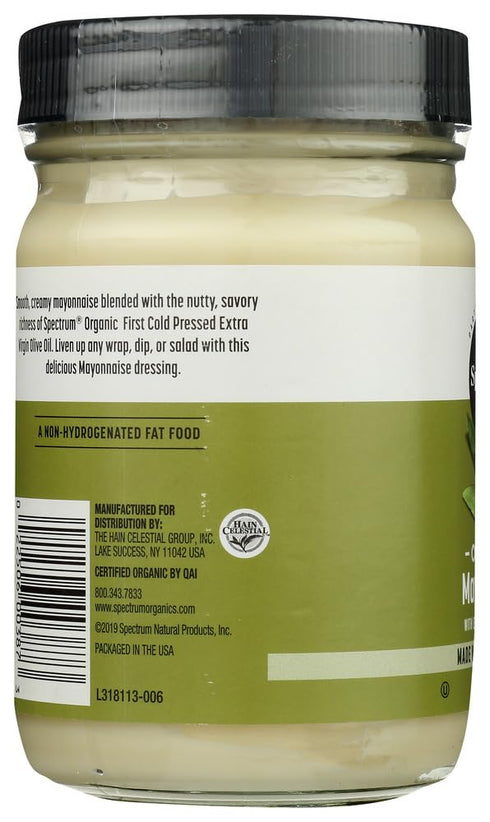 12 oz 2 Spectrum Naturals Organic Mayonnaise with Olive Oil -- fl - pc