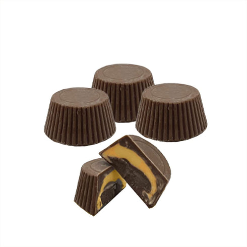 Fruidles Easter Peanut Butter Cups Milk Chocolate, Half-Pound, Happy Easter Day Eggs, Party Bag Fillers, Individually