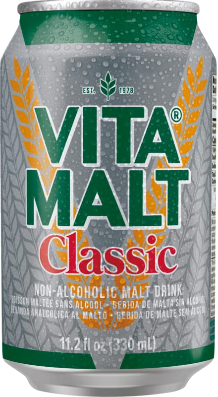11.2 Oz (Pack 12) Vitamalt Classic, Non-Alcoholic Malt Drink, Can