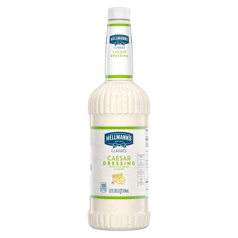 Hellmann's Classics Caesar Salad Dressing Salad Bar Bottles Gluten Free, No Artificial
