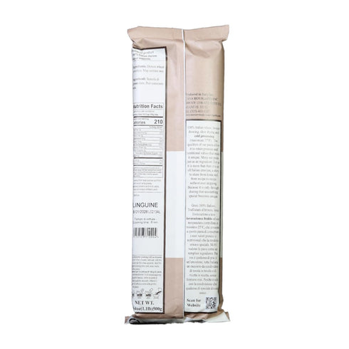 17.64oz, 4 Pack Casa Rovigatti Bronze Extruded Linguine Pasta, Italian Artisanal