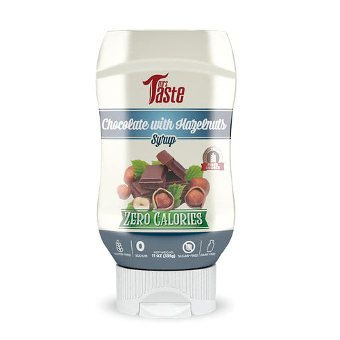 Mrs Taste Sugar Free Chocolate Hazelnut Syrup, 11 oz, Keto Friendly, Zero Calories