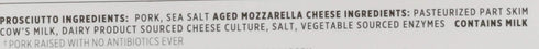 Mozzarella 2.2 Creminelli - Italian Artisan Handcrafted Fine Meats, Sliced Prosciutto Salami with Aged Cheese, Ounce