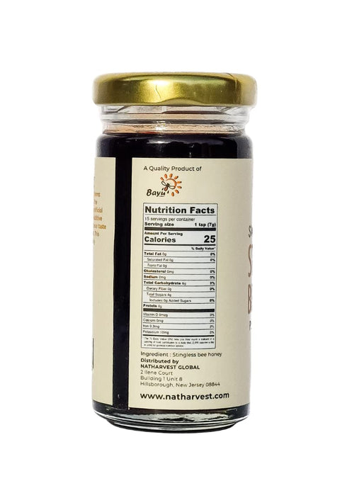 2.35 oz (70 ml), pack 2 Stingless Bee Honey, Sweet and Sour Meliponini. Contains Low Glycemic Trehalulose, No Sucrose