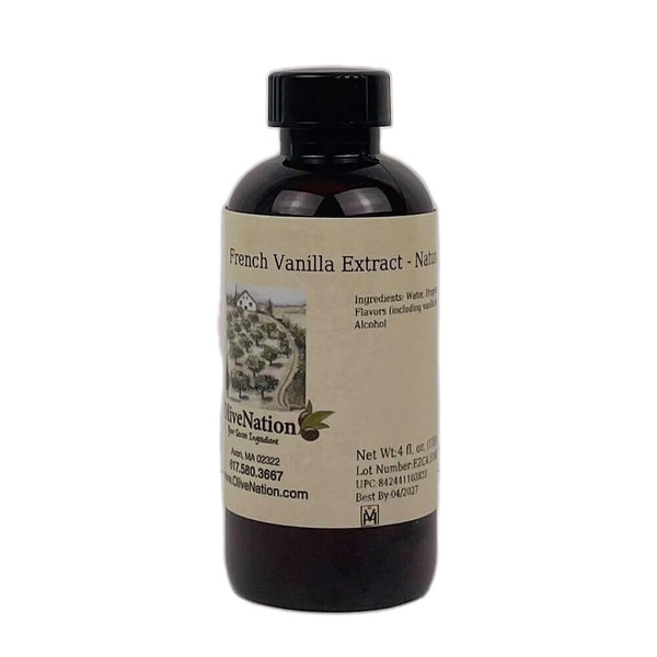 OliveNation French Vanilla Flavoring Extract, 4 Ounces - Deep Rich Flavor for Baked Goods