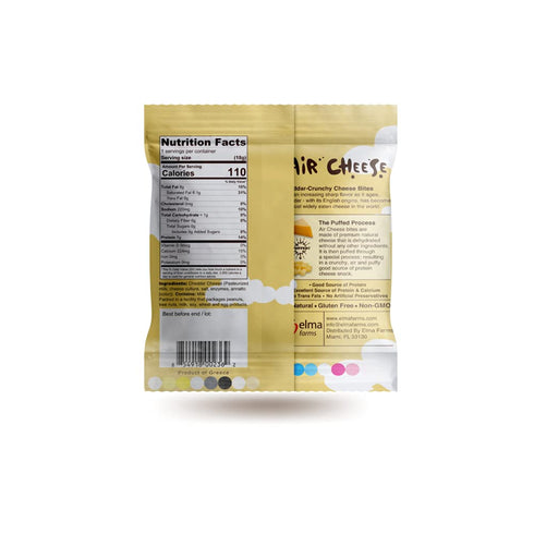 7g Pack 12 AIR CHEESE Low Carb Keto Friendly Protein Puffs | Protein Per Serving | Crisp, Gluten Free Snack | Real