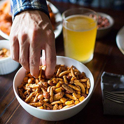 12-Ounce (Pack 6) BEER NUTS Bar Mix (Family), Jars