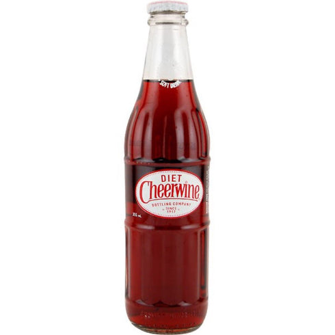 Cheerwine Diet 12 oz Glass Bottles (12 Bottles)