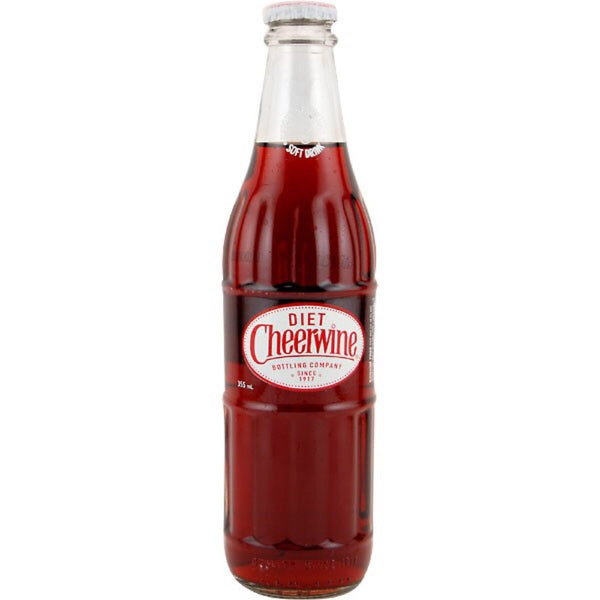Cheerwine Diet 12 oz Glass Bottles (12 Bottles)