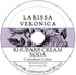 Larissa Veronica Rhubarb Cream Soda Colombian Coffee (Single Serve K-Cup Pods) (Gourmet, Naturally Flavored,