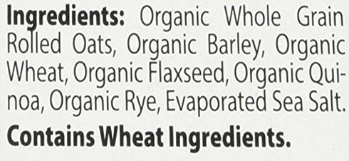 Better Oats 8 (Pack 2) Raw Pure & Simple Organic Bare, Instant Multigrain Hot Cereal with Flax, Pouches