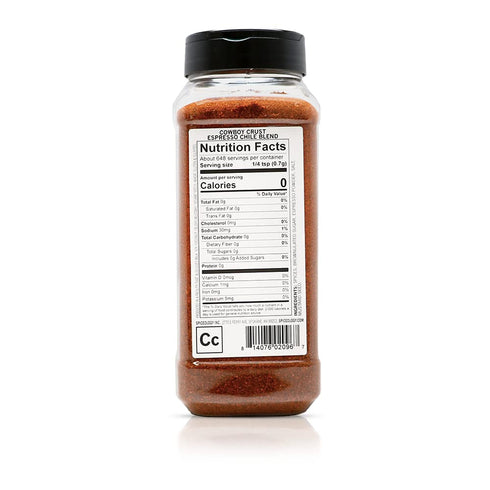 16 oz Spiceology Cowboy Crust Espresso Chile Seasoning Bold Coffee Spice Blend & Dry Rub for Beef Brisket, Pork Chops