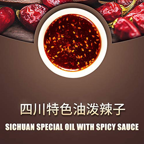 Noble Createaprototype (2 Packs) Szechuan Dan Dan Dry Noodle, Traditional Chinese Classic Noodles with Peppery Sauce