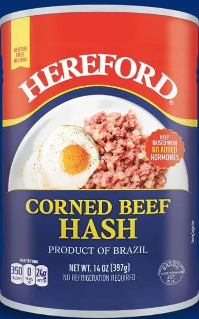 Generic Corned Beef Hash 14 oz cans (pack of 6)