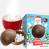 3-Pack Christmas Hot Milk Chocolate Bombs, Chocolaty Hallow Filled with Mini Marshmallows Birthday, Cocoa Bombs