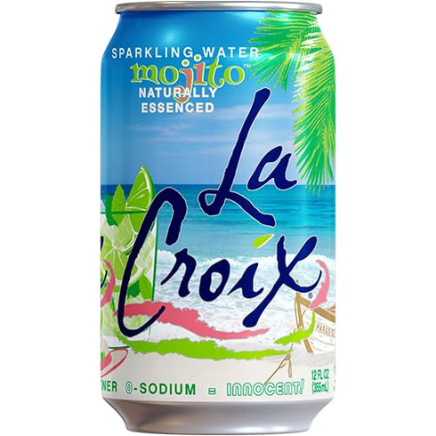 12 Oz (pack 12) La Croix Sparkling Water, Mojito, Fl