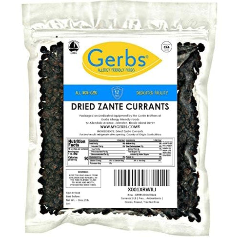 1 lb. 14 Gerbs Dried Zante Currants | Unsulfured, No Artificial Additives, Resealable Bag | Naturally Bold & Sweet