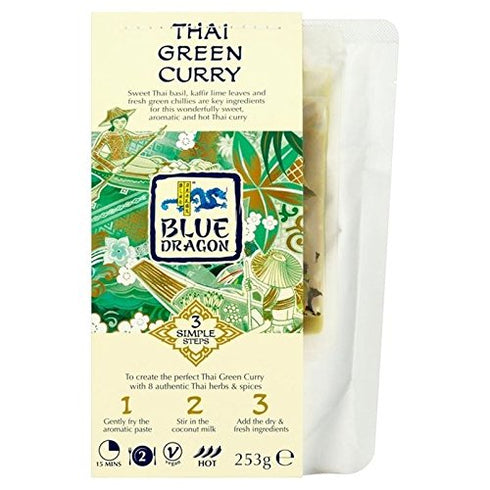 Blue Dragon Thai Green Curry 3 Step Kit 225g - Pack of