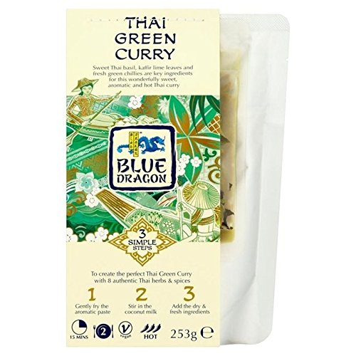 Blue Dragon Thai Green Curry 3 Step Kit 225g - Pack of