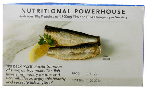 4.38 oz 12 Pack Wild Planet Sardine Spring Water - - by Wild Planet