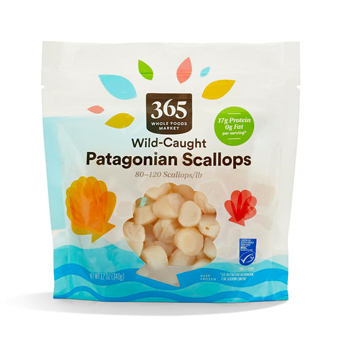 365 by Whole Foods Market Patagonian Sea Scallops 80/120, 12 OZ